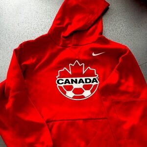 Canada soccer sweatshirt youth large Nike